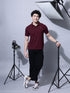Classic Comfort: Men's 100% Cotton Polo T-shirt Maroon